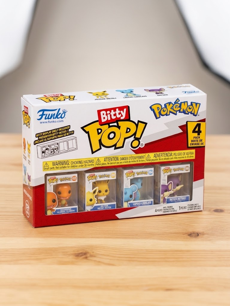 Funko Bitty POP! Pokémon - Pack de 4 Figurines