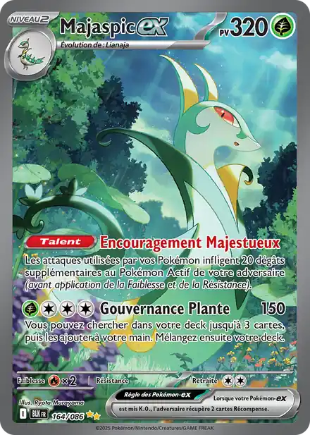 Majaspic ex 164/086 - Foudre Noire - Pokémon fr 2025