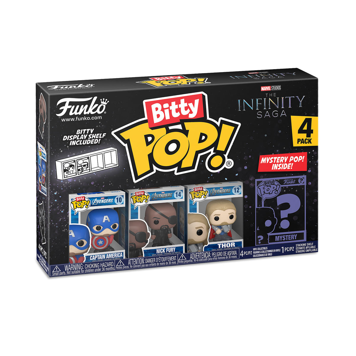 Funko Bitty POP! Marvel - The Infinity Saga - Pack Collector 4 Figurines Micro-Vinyle
