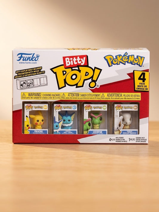 Funko Bitty POP! Pokémon - Pack de 4 Figurines